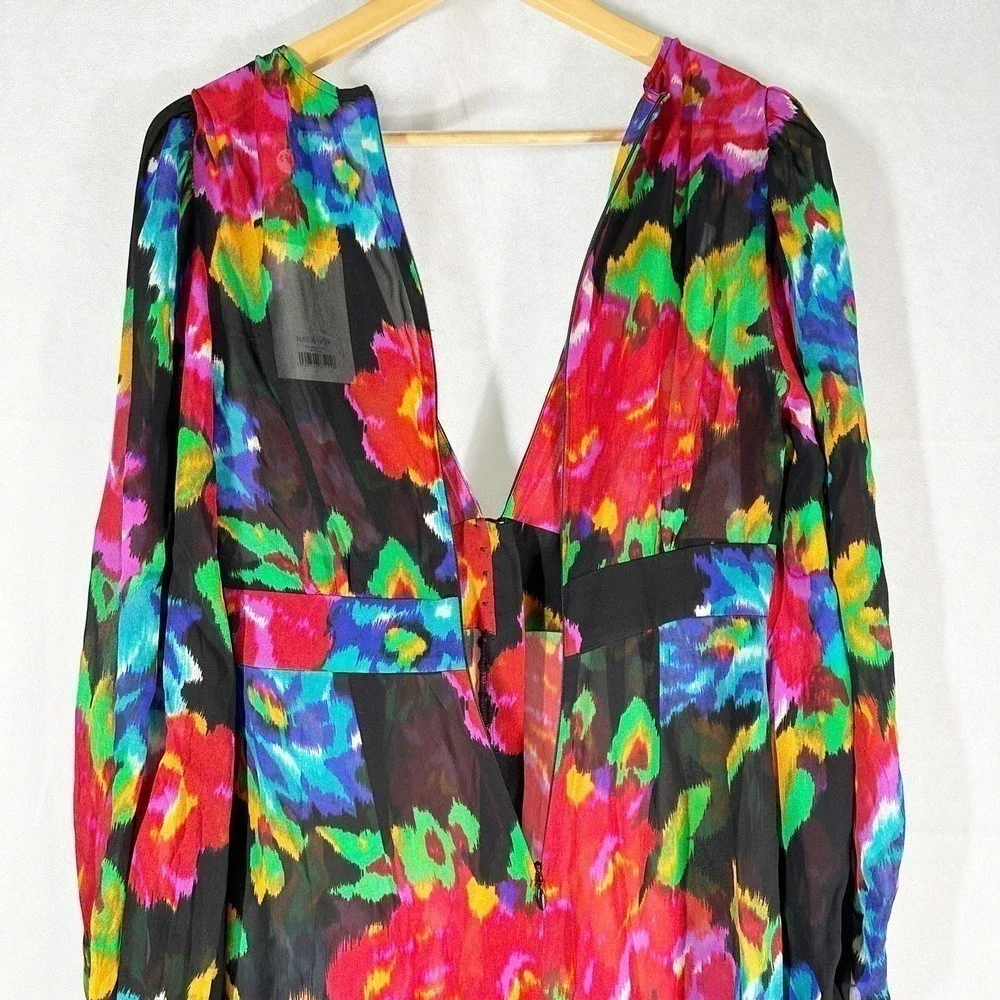 Rat & Boa Ferreira Floral Print Maxi Dress Size Small